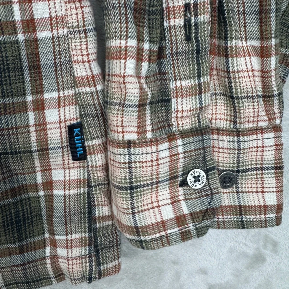 Kuhl Dillinger Descender Flannel Shirt Mens XL Plaid Long Sleeve Button Down